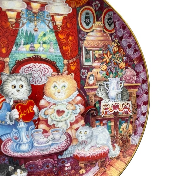Franklin Mint Heirloom Bill Bell Whisker Wuv Collector Plate - Picture 3 of 10